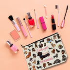 Dachshunds Makeup Bag For Dachshunds Lover Gift: Perfect Cosmetic Bag Just A Girl Who Love Dachshunds For Sisters, Friends,Teen Girls & Women.Ideal Gift For Travel, Birthdays, & Christmas. - Image 6