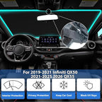 Windshield Sun Shade for Infiniti QX50 2019-2021 & 2021-2026 QX55 - Image 2