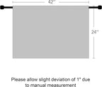 RYB HOME Cafe Curtains 24 inch Length, Mini RV Curtains for Camper Windows | Temperature Regulating,Light UV Blocking,Privacy Protection,Short Small Half Window Tiers,W42 x L24,Greyish White,2 Panels - Image 7