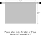 RYB HOME Cafe Blackout Curtains 24 inch Length for RV Camper Kitchen Window | Temperature Regulating, Light UV Blocking, Privacy Protection, Short Small Half Window Tiers, W42 x L24, Aqua, 2 Panels - Image 6