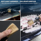 Car Detailing Brushes Set, 8-Piece Auto Detail Cleaning Brush Tool Kit in Soft/Middle/Hard, Crevice Brush, Dust Brush for Car Interior & Exterior, Leather, Air Vents, Emblems, Wheels Wash & Care - Image 4