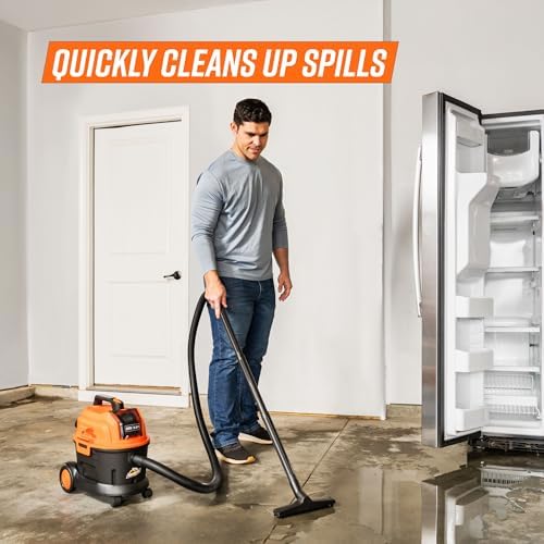 Armor All DAA202W 0901 2.5 Gal 20V Max Cordless Wet/Dry Vac Orange/Black - Image 6