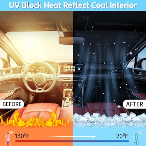 Windshield Sun Shade for Kia K5 2021-2026 Sunshade - Image 5