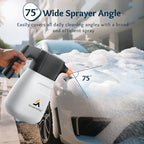 Awakening 2L Electric Foam Sprayer, Waterless Car Wash Kit, 68oz Cordless Rechargeable Battery Foam Blaster, 52PSI Portable Electric Foam Cannon for Auto Car Detailing (White) - Image 2