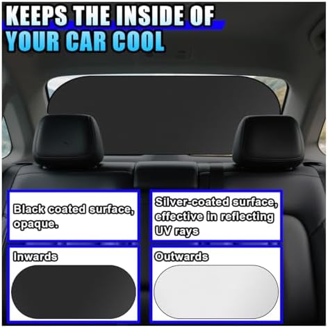 6PCS Reflective Car Windshield Sun Shade - Image 4