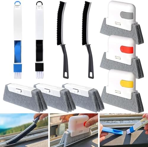 XANGNIER Window Track Cleaning Tools,Window Sill Cleaner Tool Kit,10 Pcs by XANGNIER