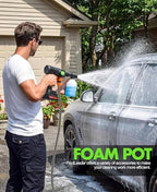 PoolLeader Cordless Car Cleaning Tool with 6-in-1 Nozzle & Foam Cannon - Image 7