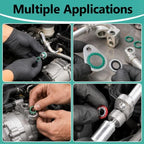 XBVV 265 PCS Automotive AC O Ring and Gasket Seal Kit for R134a R12 - Image 6