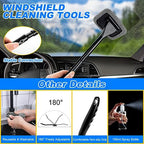 41Pcs Car Cleaning Kit, Interior Detailing Kit with High Power Handheld Vacuum, Detailing Brush Set, Windshield Tool, Snow Shovel, Black Complete Auto Accessories for Women, Men - Image 3