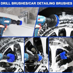 Wontolf 62'' Car Wash Brush Kit with Long Handle, Microfiber Car Wash Mop Mitt, Car Cleaning Detailing Kit, Exterior Interior Car Cleaning Supplies for Cars RV Truck Boat - Image 4
