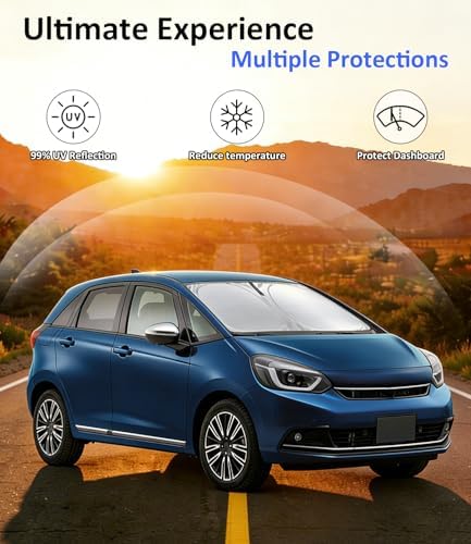 Windshield Sun Shade for Honda Fit 2007-2024 - Image 3