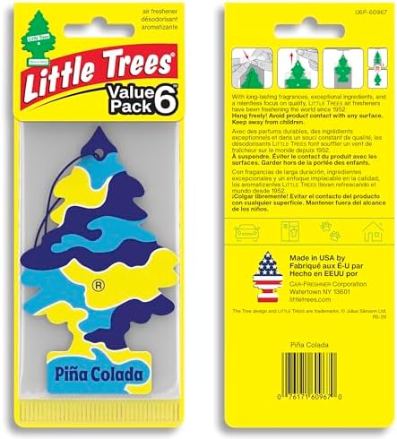 LITTLE TREES Car Air Freshener | Hanging Tree Provides Long Lasting Scent for Auto and Home | 24 Air Fresheners |Piña Colada - Image 2