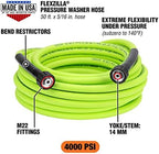 Flexzilla Pressure Washer Replacement Hose, 5/16 in. x 50 ft., 4000 PSI, M22 Fittings, No-Kink, Lightweight, ZillaGreen - Image 2
