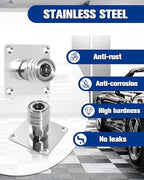 Foam Cannon Holder 2 Pack, Stainless Steel Foam Cannon Wall Mount with 1/4" Quick Connect, Pressure Washer Tip Holder for Garage, Heavy-Duty Foam Cannon Mount with Screws & 3M Adhesive Pads - Image 5