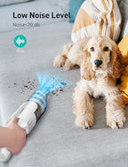 Aspiron Cordless Handheld Vacuum, 24KPA Powerful Car Vacuum, 2-Speed, 2 Charging Methods, Wireless Charger, Ergonomic Handle, Portable Rechargeable Vacuum Cleaner for Car, Home, Ivory - Image 6