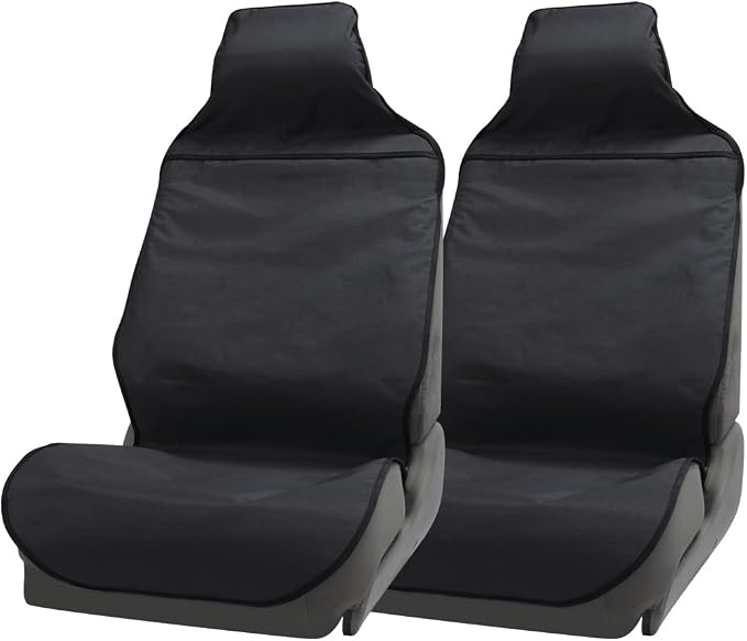 Waterproof Car Seat Cover Automotive Seat Covers for Cars Trucks and SUVs Car Seat Cover Protector Front Seats Black-2 by COLINOO
