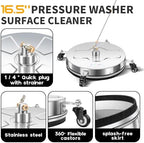 LidoDola 16.5'' Pressure Washer Surface Cleaner, Power Washer Accessory - Image 3
