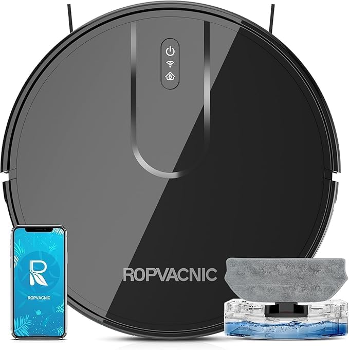 ROPVACNIC Robot Vacuum and Mop Combo 5200Pa Suction Robotic Cleaner by ROPVACNIC