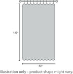 RYB HOME Sheer Curtains for Living Room Linen Woven Sheer Backdrop Curtains Light Glare Filtering Airy for Bedroom Window Sunroom Kids Nursery, Dove Grey, W 52 x L 120 inch, 2 Pcs - Image 8