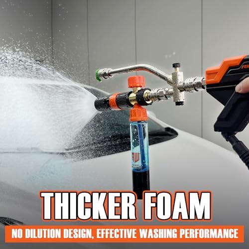 RIDGE WASHER Mini Foam Cannon Gun with Dual Connector, 100 ML - Image 2