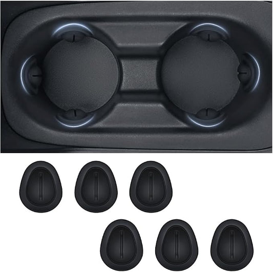 2026 Latest Car Cup Holder Insert/Holder Position Limiter - Anti Shake Silicone Car Coasters Bottle Stabilizers with Self-Adhesive - Car Must Haves Cup Holder Inserts for Car Truck SUV (6PCS) by Unknown