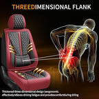 Fit Compass Car Seat Covers Compatible with Jeep Compass 2012-2024 2025 2026.Full Coverage Waterproof Leather,Compatible with Airbag,All - Weather Seat Cushion Protector(2 Front,Red) - Image 3