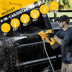 1100PSI Cordless Car Washer,Portable Battery Powered Cleaning Tool - Image 3