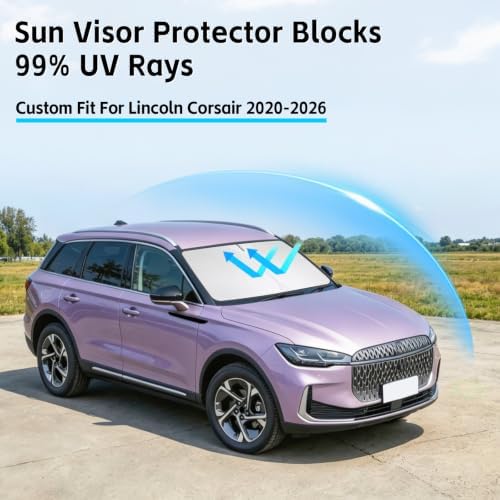 Windshield Sun Shade for Lincoln Corsair 2020-2026 Sunshade - Image 2