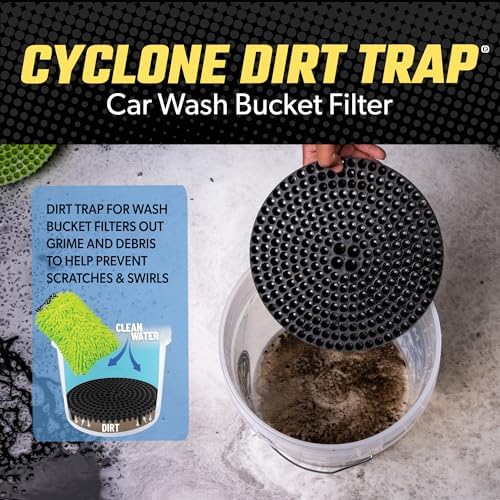 Chemical Guys, Cyclone Dirt Trap Car Wash Bucket Insert, 12 inch, Black - Image 4