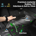 AUXKO All Weather Floor Mats for Honda Passport 2026 | High Wall,All-Weather,All Season,Odorless,Anti Slip,Rain&Salt Resistant,TPE Material,Black,Accessories,Pet Friendly - Image 3