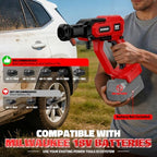 Cordless Portable Washer for Milwaukee 18V Battery, 1000 PSI Portable Handheld Washer with Brushless Motor, 6-in-1 Nozzle, 3 Level Adjustable for Car Yard Fence Wall Clean (Battery Not Included) - Image 3
