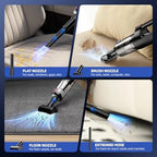 MONOZEL Handheld Vacuum Cleaner, 18000Pa 2 in 1 Cordless Car Vacuum Cleaner&Air Duster, 130W Brushless Motor with 7800mAh Battery, LED Light and Multi-Nozzles, Portable for Home, Car, Office, Pet - Image 5