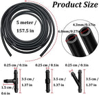 Windshield Washer Hose, Windshield Repair Kit, 2Pcs 4M Washer Fluid Hoses with 24Pcs Hose Connectors for Most Vehicle Windshield Washer Tubing, Car Wash Kits for Connecting Car Water Pumps and Nozzles - Image 2