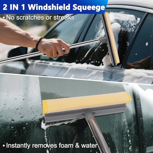 THINKWORK Car Wash Detailing Kit with 62'' Car Wash Mop & Detailing Brushes - Image 5