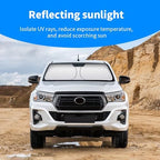 Front Windshield Sun Shade Custom Fit Compatible for Toyota Hilux 2015-present Sunshade Foldable UV Ray Reflector Sun Visor Protector Shield Cover Reflective (for Toyota Hilux 2015-present) - Image 4