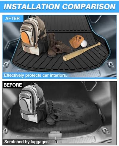 Powerty Trunk Mat for 2022-2026 Jeep Grand Cherokee(NOT for Grand Cherokee L), All Weather TPE Cargo Mat Liner for Cherokee Rear Trunk - Image 4