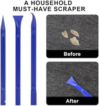 Car Crevice Cleaning Tool, 9 Pieces No-Scratch Plastic Scraper Tool for Tight Spaces, Multi-Use Small Paint Scraper Tool Sticker Remover for Kitchen, Crevices, Food, Paint, Labels, Oil Stains, Dirt - Image 6