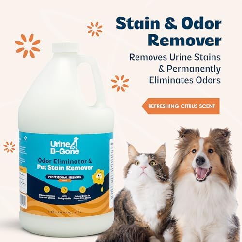 Urine B-Gone Enzyme Cleaner for Human, Cat & Dog Urine, Citrus, 1 Gallon - Image 3