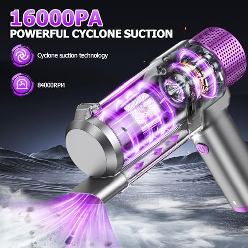 16000PA Handheld Car Vacuum Cleaner Cordless Rechargeable - Image 2