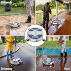 16.5" Pressure Washer Surface Cleaner Attachment with 4 Wheels - Image 5