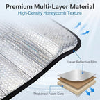 1 PC Car Windshield Cover, Foldable Sunshade for Front Window, Reflective Heat & Privacy Protection, Universal for Most Cars, Trucks, SUVs (Silver) - Image 4