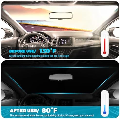 Foldable Front Windshield Sunshade fit for Honda HR-V 2016-2022 - Image 3