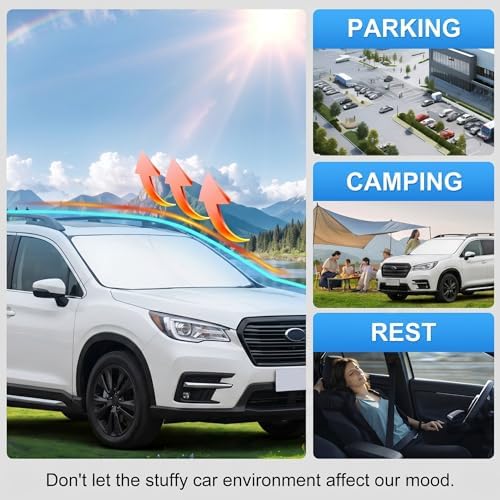 Custom Fit Windshield Sun Shade for Subaru Ascent 2019-2026 - Image 6