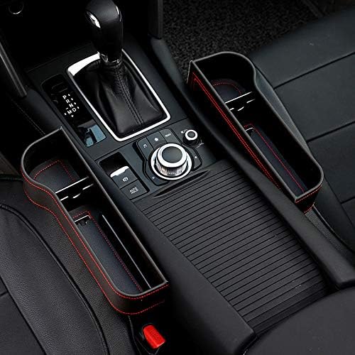 2 Pack Car Seat Gap Organizer with Cup Holder, PU Leather Storage Box, Phone Holder and Side Pocket Organizer, Universal Fit for Most Vehicles - Image 7