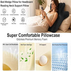 Memory Cotton Lovers Pillow, Ergonomic Intimate Pillow, Used for Waist Support, deep Support Intimate Posture, an Ideal Choice for Better Body Posture, a Luxury Gift for his Wife（Blue） - Image 3