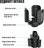 Car Cup Holder Expander, All Purpose Cup Holder Adapter with Adjustable Base, Auto Cup Organizer Expander Holder Compatible with 3.04" to 5.25" Bottles, Mugs, Drinks, Foods (2 PCS) - Image 3