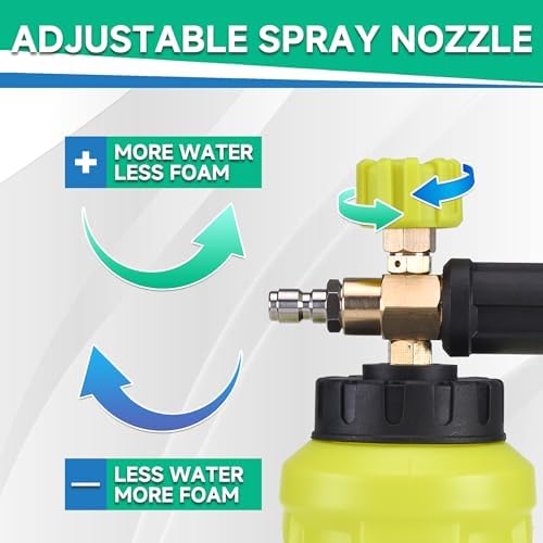 M MINGLE Pressure Washer Gun with Foam Cannon, 64 Fl Oz Car Wash Soap - Image 5