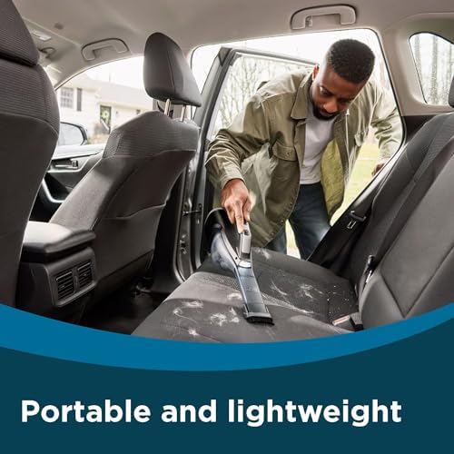 BLACK+DECKER Dustbuster Reveal Handheld Vacuum Cordless, Car Vacuum Portable Cordless, LED Light, Long Run Time, Rechargeable Lightweight Dust Buster, Includes Crevice Tool, Charging Base (HLVD320B42) - Image 5