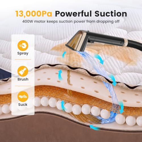 NEWBULIG Carpet and Upholstery Cleaner Machine Portable Carpet Shampooer - Image 4