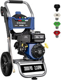 Westinghouse WPX3000 Gas Pressure Washer, 3000 PSI and 2.3 GPM, Spray Gun and Wand, 4 Nozzle Set, for Cars/Fences/Driveways/Homes/Patios/Furniture by Unknown